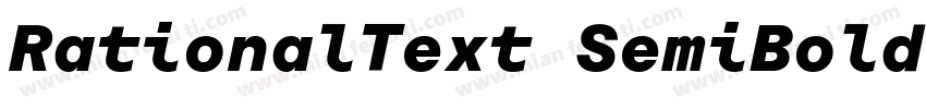 RationalText SemiBold字体转换